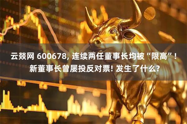 云燚网 600678, 连续两任董事长均被“限高”! 新董事长曾屡投反对票! 发生了什么?